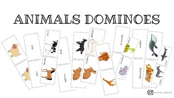 Preview of Animals Dominoes