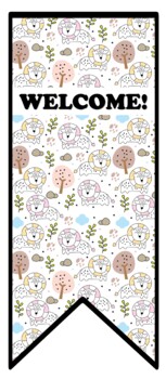 Preview of Animals Door Décor, 2 by 5 feet approx. Large Posters, Instant Classroom Décor