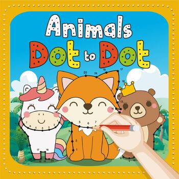 Preview of Animals Dot To Dot, Tracing & Coloring Pictures | Connect the dots puzzle game