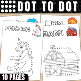 Dot to Dot worksheets | Connect The Dots Activity Pages