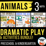 Animals Dramatic Play Bundle! Pretend Activities & Games, 