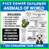 Student Engagement Activity Animals of the World Fact Cards