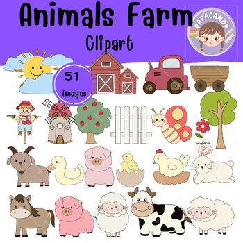 Preview of Animals Farm Clipart