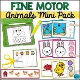 Animals Fine Motor Skills Tracing Cutting & Clip Cards Act