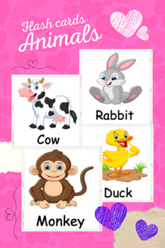 Preview of Animals Flash Cards