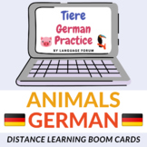 Animals German BOOM Cards™ | ANIMALS German Distance Learning