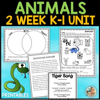 animal habitats kindergarten 1st grade unit by teachers brain