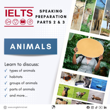 Preview of Animals - IELTS Speaking Preparation Lesson