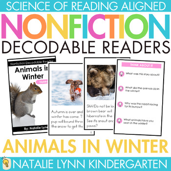 Preview of Animals In Winter Differentiated Nonfiction Decodable Readers Science of Reading