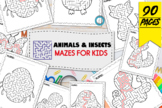 Animals & Insects Mazes Puzzle Book | Maze activities | Pu