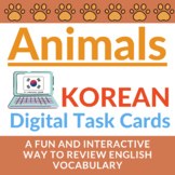 Animals Korean BOOM Cards Animal | ANIMALS Korean Distance