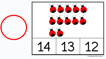 Preview of Animals- Ladybugs- Counting Sets 1-30 - Google slide activities