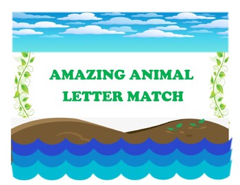 Preview of Animals Letters Matching