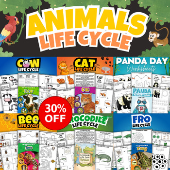 Preview of Animals Life Cycle Worksheet Printables For Kids