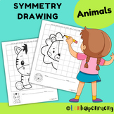 Animals Lines of Symmetry Drawing Activity - Math Art Cent