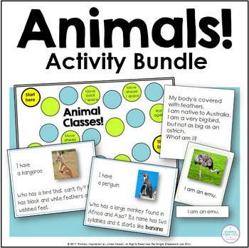 Preview of Animals Science, Literacy, and Math Cross-Curricular Bundle