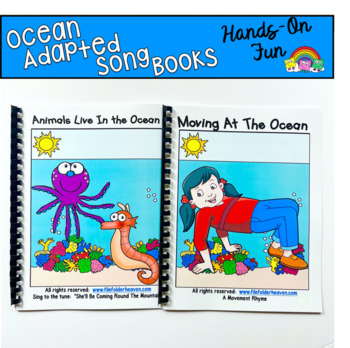 Preview of Ocean Adapted Book--"Animals Live In the Ocean"