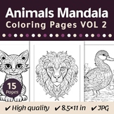 Animals Mandala Coloring Pages For Kids VOL2, Color & Lear