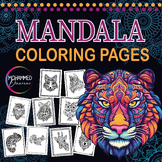 Animals Mandala Coloring Pages Mindfulness Activity Craft 