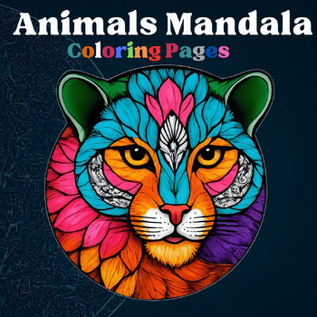 Preview of Animals Mandala Coloring Pages | PDF Printable