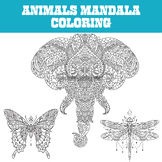 Animals Mandala Coloring Pages Sheets-Mandala Coloring Pag