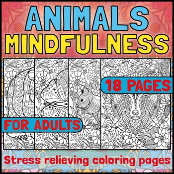 Mindfulness adult colouring