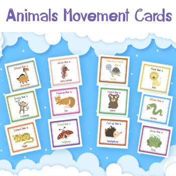 Preview of Animals Movement Cards