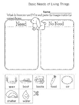 Animal Needs For Kindergarten Teaching Resources | TPT