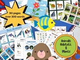 Animals, Plants, & Habitats PreK- K (Printable) Flashcards