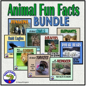 Preview of Animals PowerPoint Bundle: Penguins, Polar Bears, Turkeys, Reindeer and More!