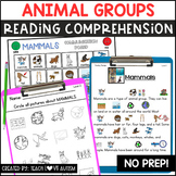 Animals Reading Comprehension with Visuals for Special Education