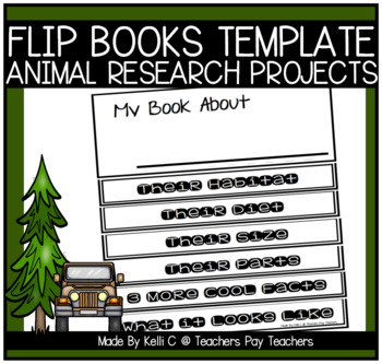 Flip book template for animal research