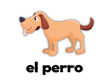 Preview of Animals! Spanish Flashcards