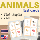 Animals Thai flashcards