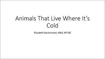 Preview of Animals That Live Where It's Cold:  An original songwriting experience