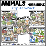 Animals Clip Art Mini-Bundle of 5