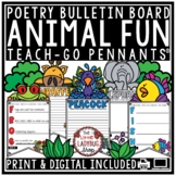Animals Zoo Poetry Writing Bulletin Board Acrostic Poem Ea