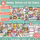 Animals Toppers Clipart Bundle