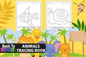 Preview of Animals Trace and Color Activity