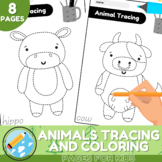 Animals Tracing and Coloring Pages For Kids | Pictures Tra