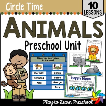 Preview of Animals Activities & Lesson Plans Unit for Preschool Pre-K