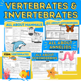 Animals: Vertebrates & Invertebrates Science Passages and 
