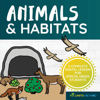 Preview of Animal Habitats- Video Lesson – Science – Special Needs - Interactive Activities