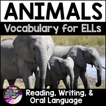 Preview of Animals Vocabulary Activities for ELLs