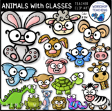 Animals With Glasses Clip Art Images Color Black White