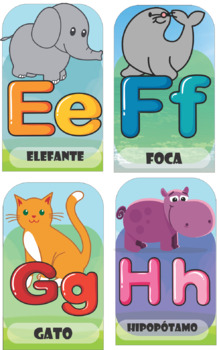 Preview of Animals in spanish alphabet