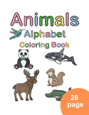 Animals alphabet coloring