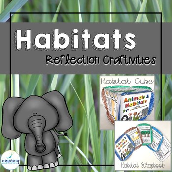 Preview of Animals and Habitat Reflection Craftivity