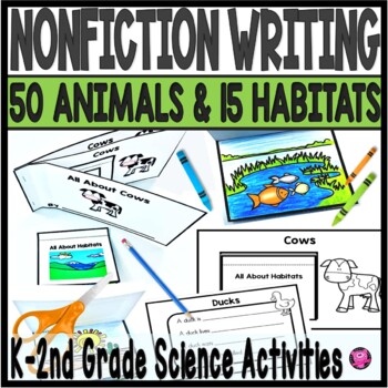 Preview of Animals and Habitats - Animal Habitats Research Projects and Writing Templates