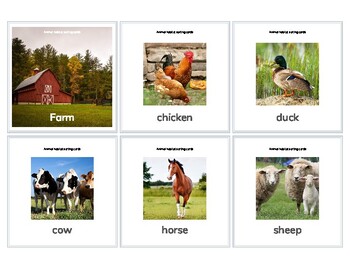 Preview of Animals and Habitats Sorting cards for K/G1/G2/G3